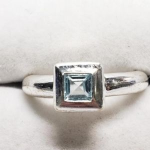 Silver Blue Topaz Ring FINAL PRICE